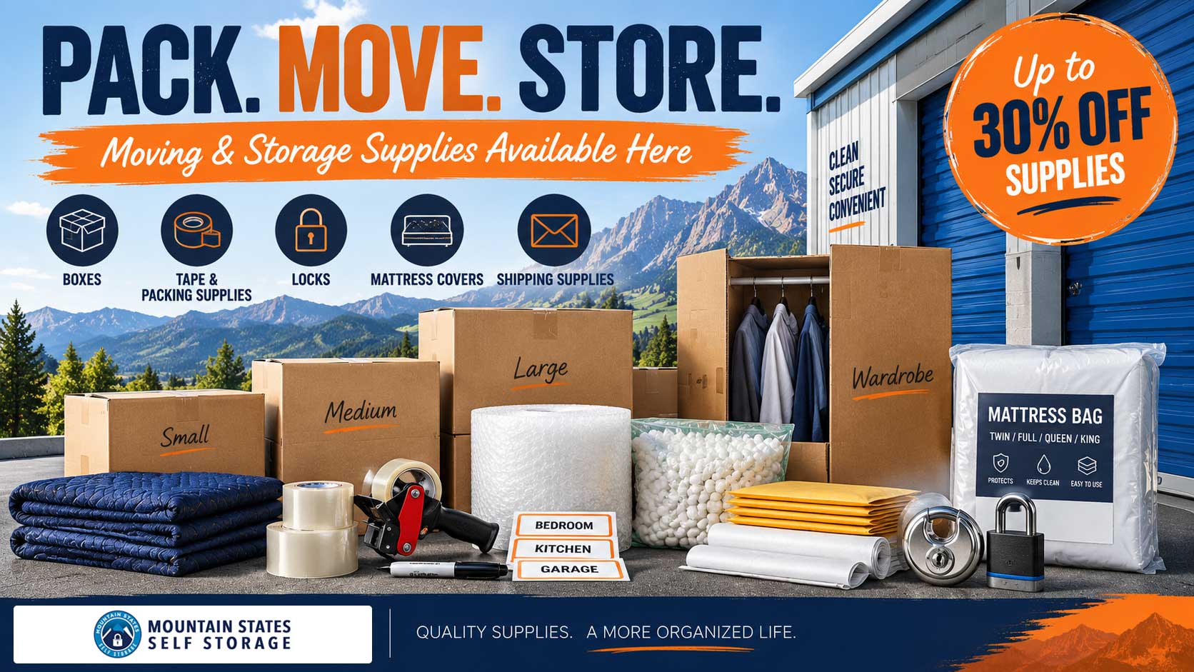 Everything You Need to Pack, Move & Store — All in One Place